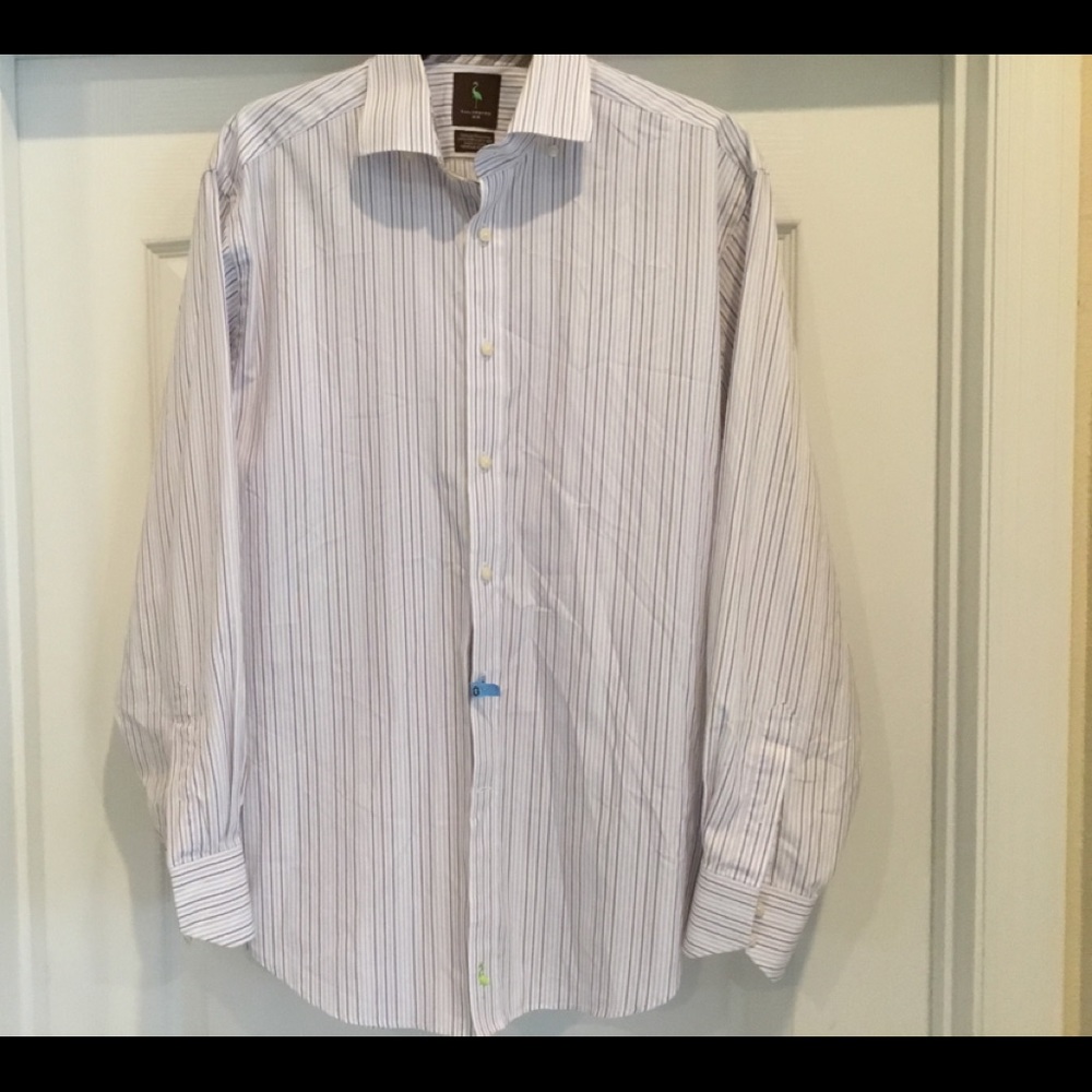 Tailorbyrd Men’s Pinstripe Tailored Shirt